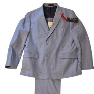 Tommy Hilfiger Light Blue TH Flex Men's Suit Jacket And Pants